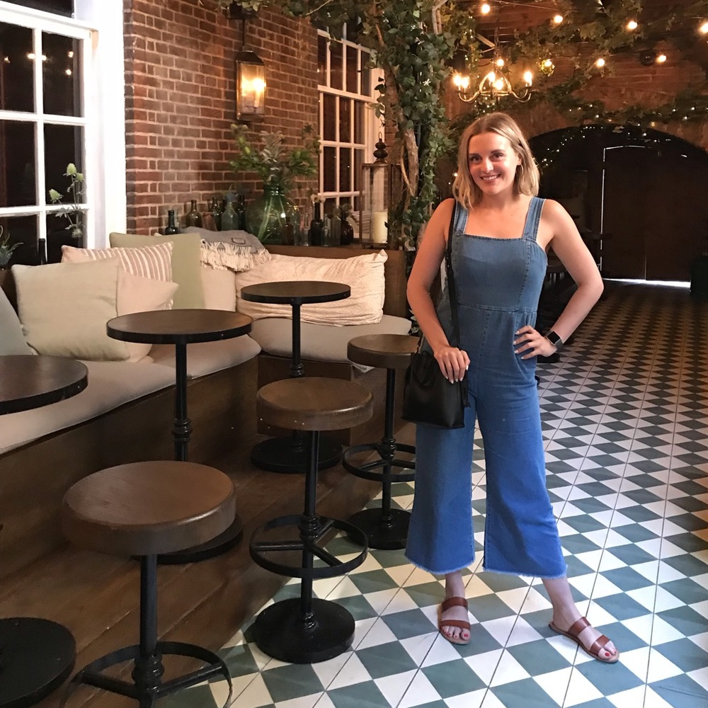 Denim Wide-Leg Jumpsuit